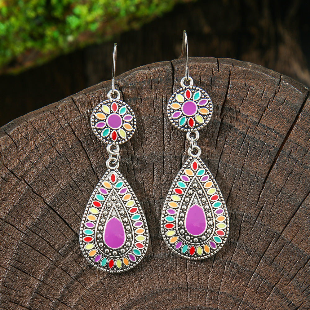 Wholesale Bohemian Tassel Earrings Handmade Zinc Alloy Retro Party Gift