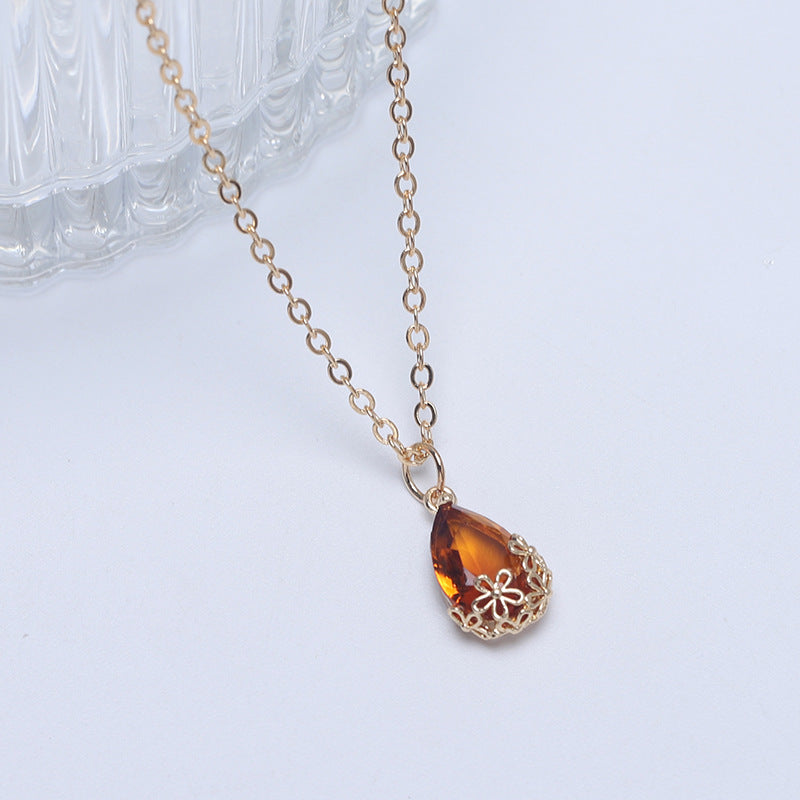 Wholesale Zircon Pendant Necklace Choker Necklace ACC-NE-Hans001