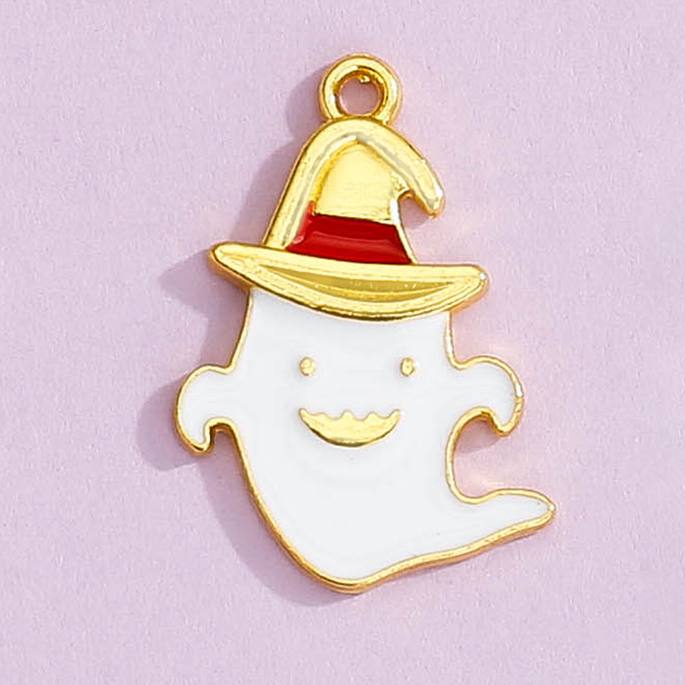 Wholesale 5pcs Halloween Diy Alloy Cartoon Accessories Necklace Bracelet Pendant ACC-PT-Yongc001