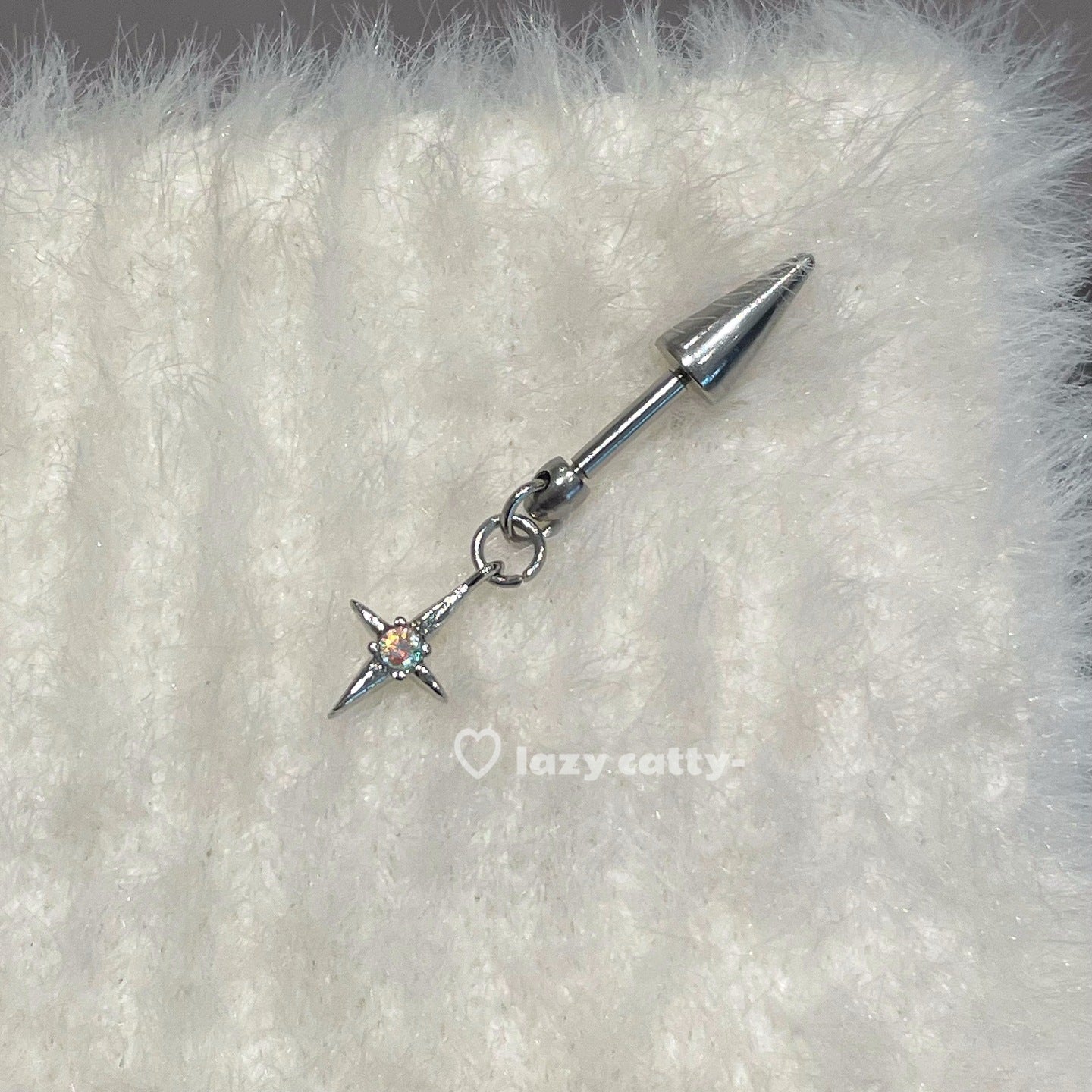 Wholesale Cross Pendant Devil Nail Titanium Steel Earrings