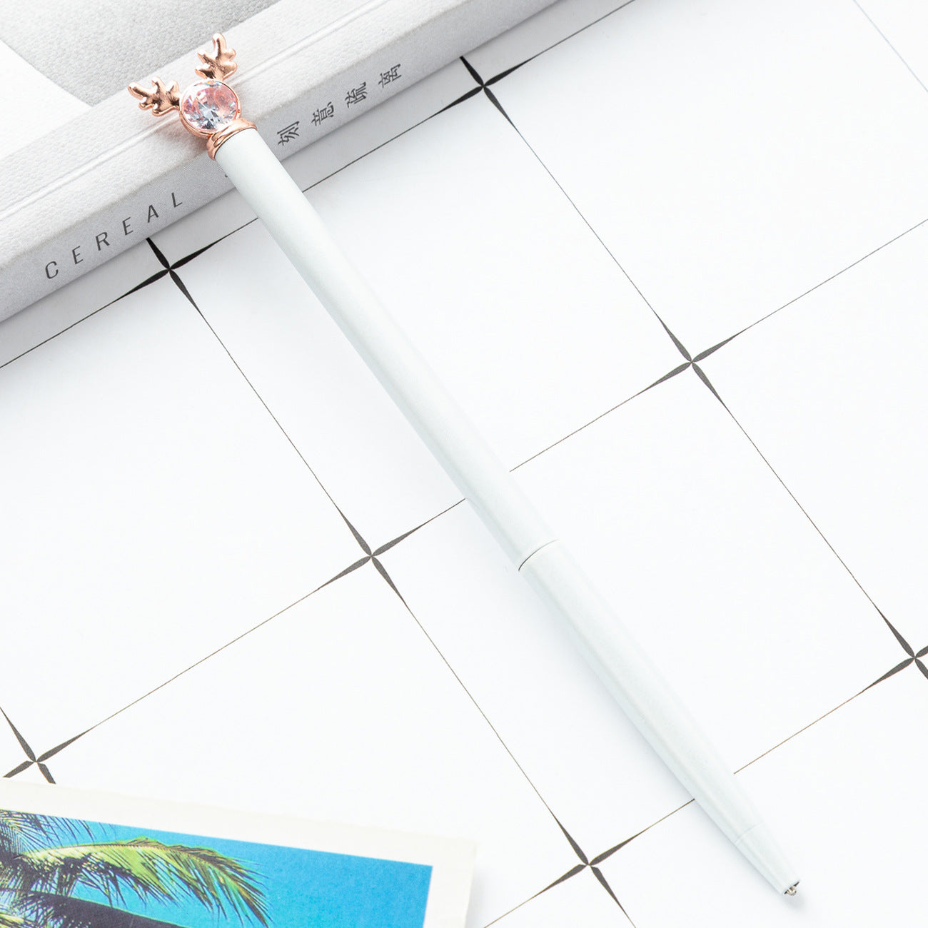 Wholesale Creative Cartoon Deer Head Style Pen  Ballpoint Pen