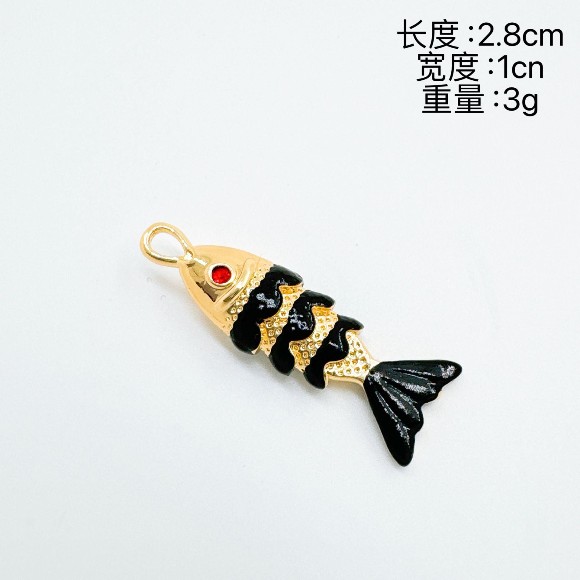 Wholesale Copper Electroplated Fish Pendant Necklace,  Oil-Drip Colorful Design,  Fashion Accessory for Women