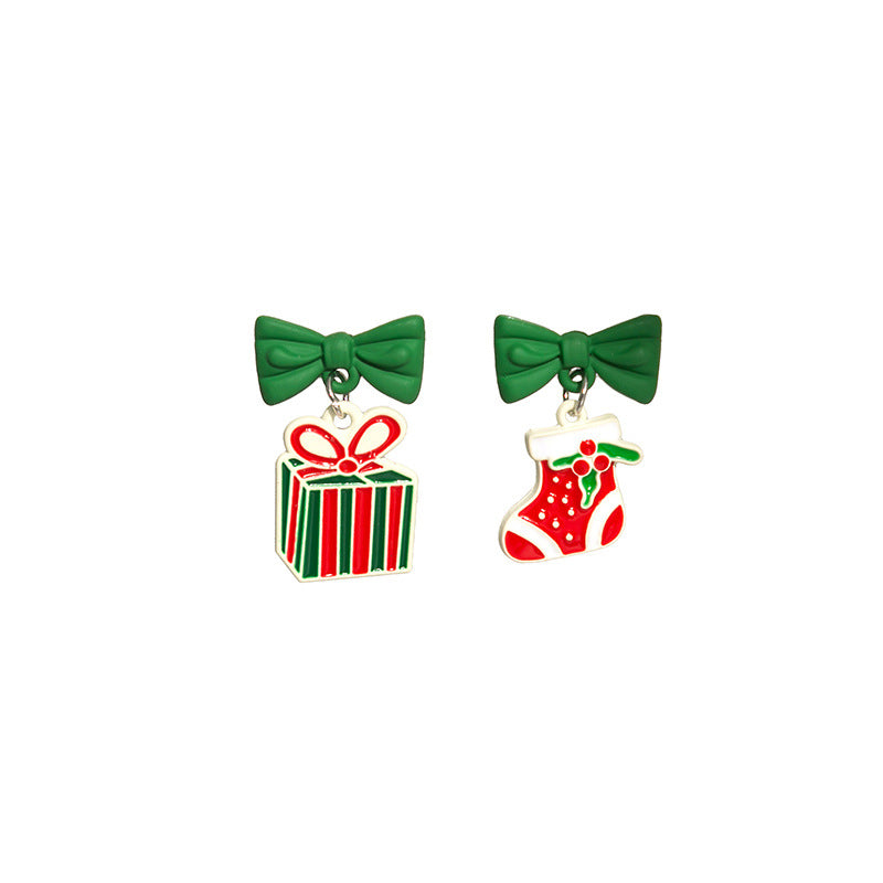 Wholesale Christmas Tree Snowman Earrings ACC-ES-MDD078