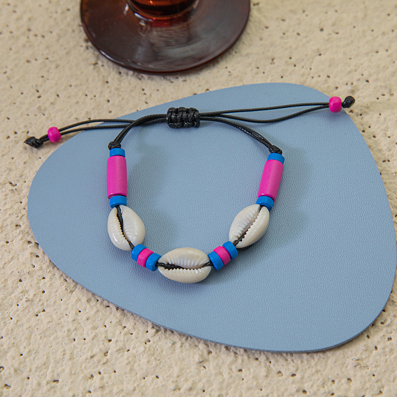 Wholesale Natural Shell Handwoven Shell Bracelet ACC-BT-Youl008