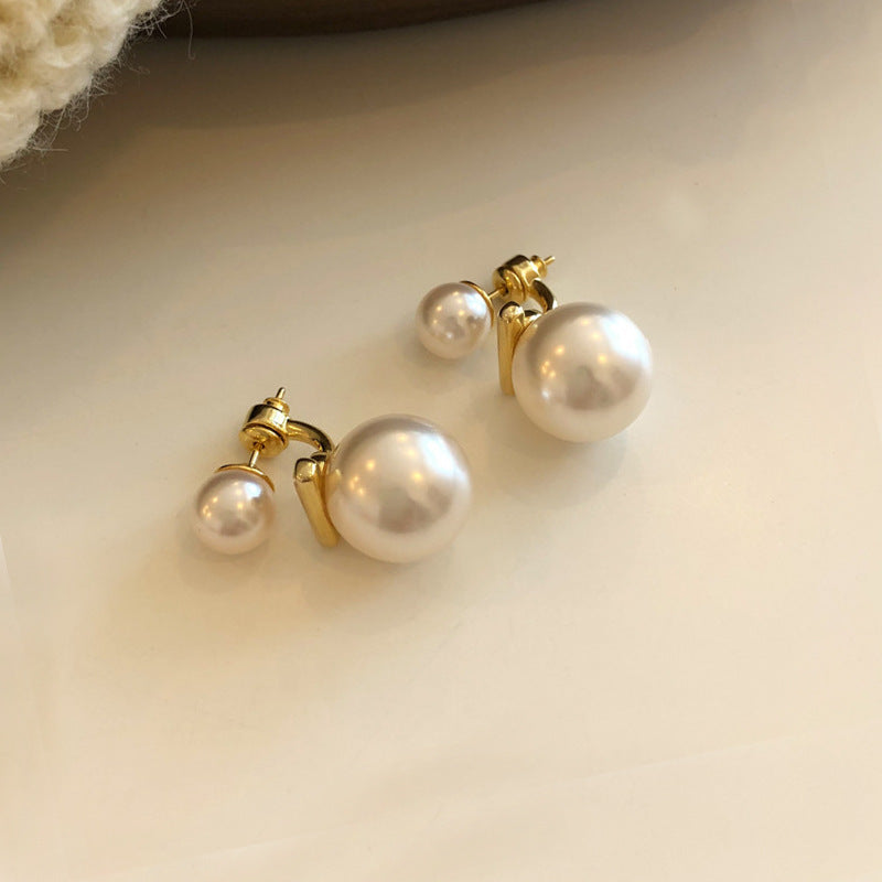 Wholesale Sterling Silver Earrings Flower Pearl Earrings ACC-ES-Hanxi014