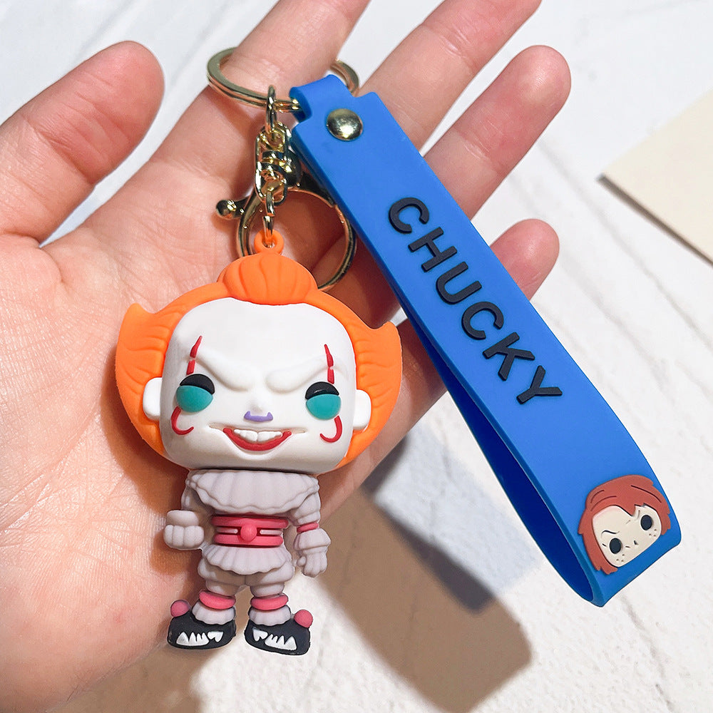 Wholesale Cartoon PVC Soft Glue Cute Keychain ACCVIP-KC-QiWei004