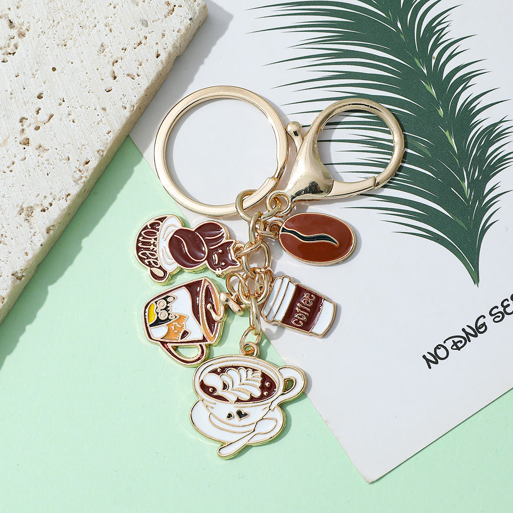 Wholesale Black and white lipstick blush palette bow keychain