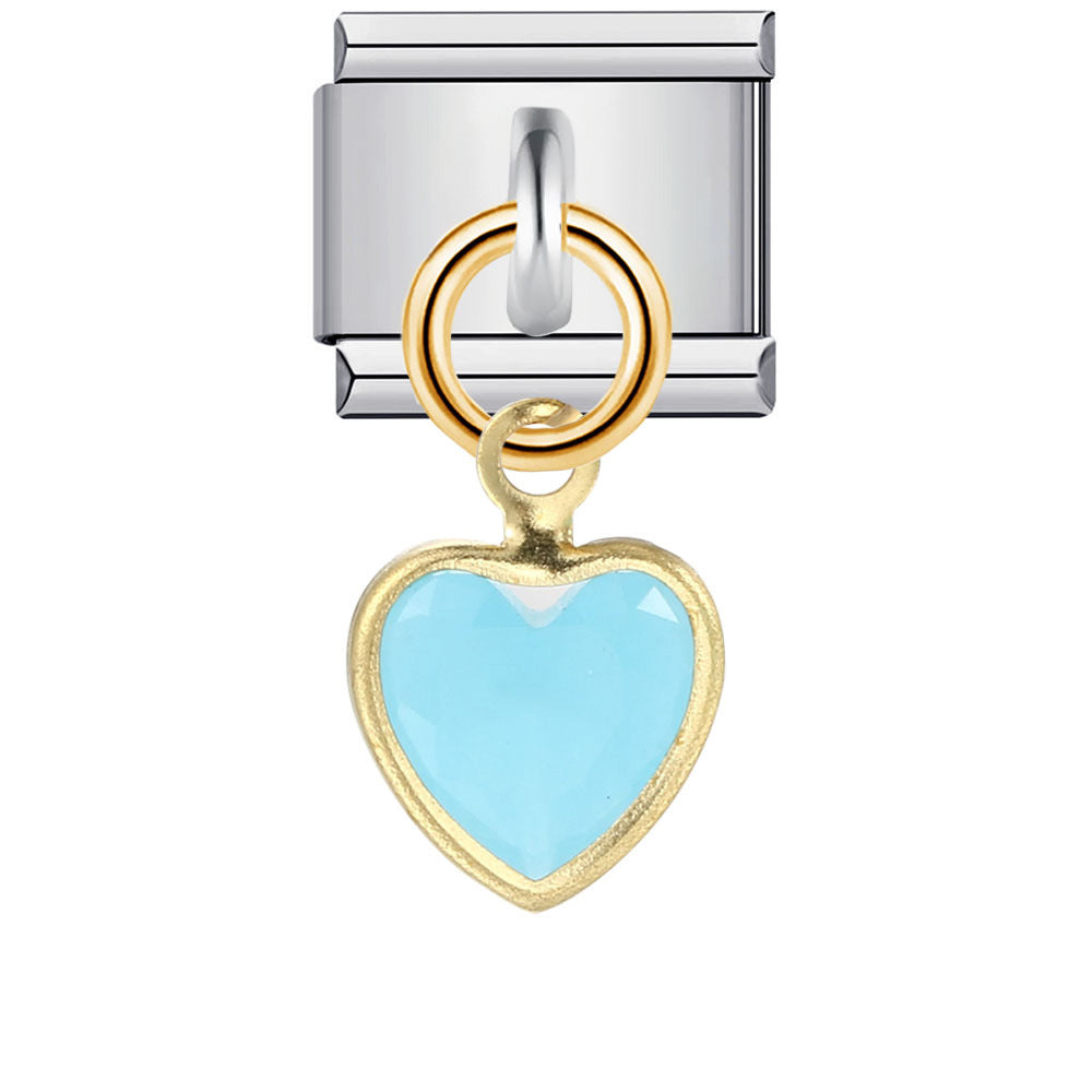 Wholesale Italian Charm Bracelet 9mm DIY Splicing Removable Oil Drop Heart Eyes Stainless Steel Composable Bracelet