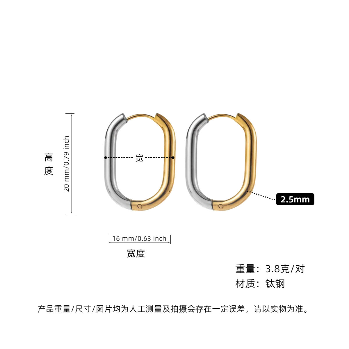 Wholesale Titanium Steel Heart Earrings