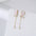 Wholesale cute earrings copper plated real gold earrings