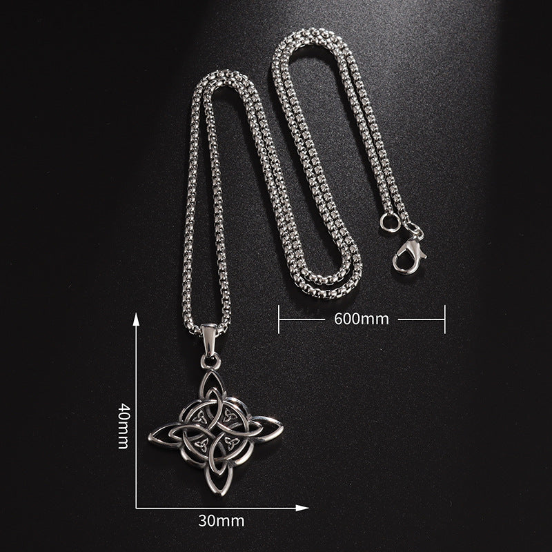 Wholesale Stainless Steel Vintage Pendant Necklace