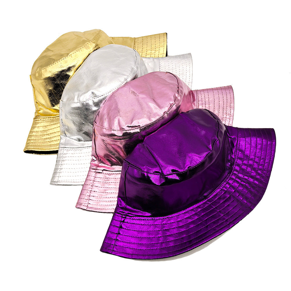 Wholesale Gold and silver bucket hat
