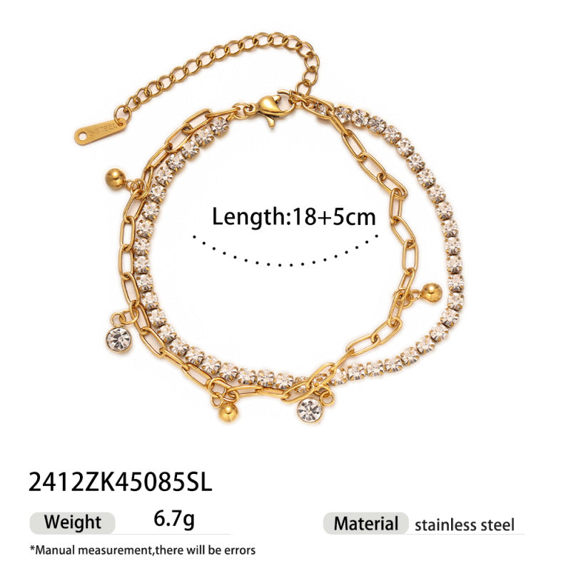Wholesale Ocean Themed Stainless Steel Women S Bracelet With Starfish Shell Pearl Heart Zircon Chic Fashion Accessory For Gift And Boutique Resale