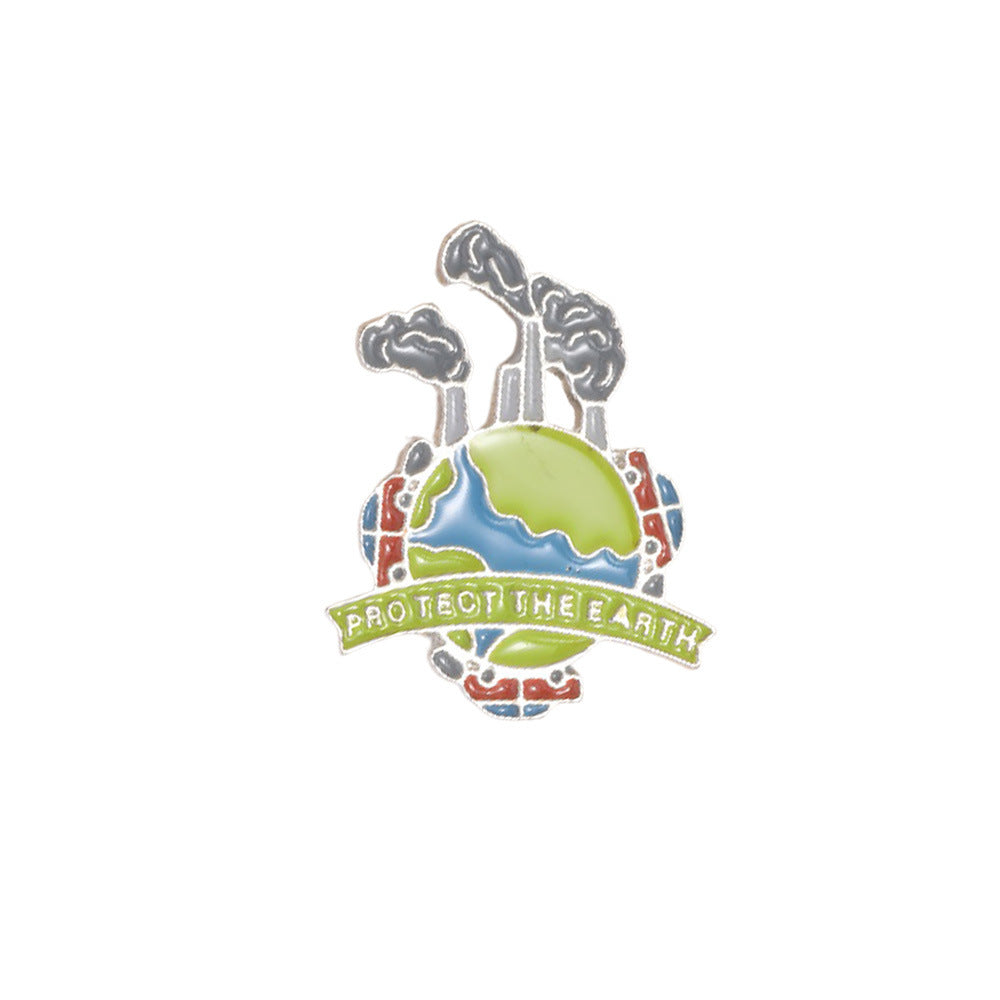 Wholesale Protection themed earth brooch