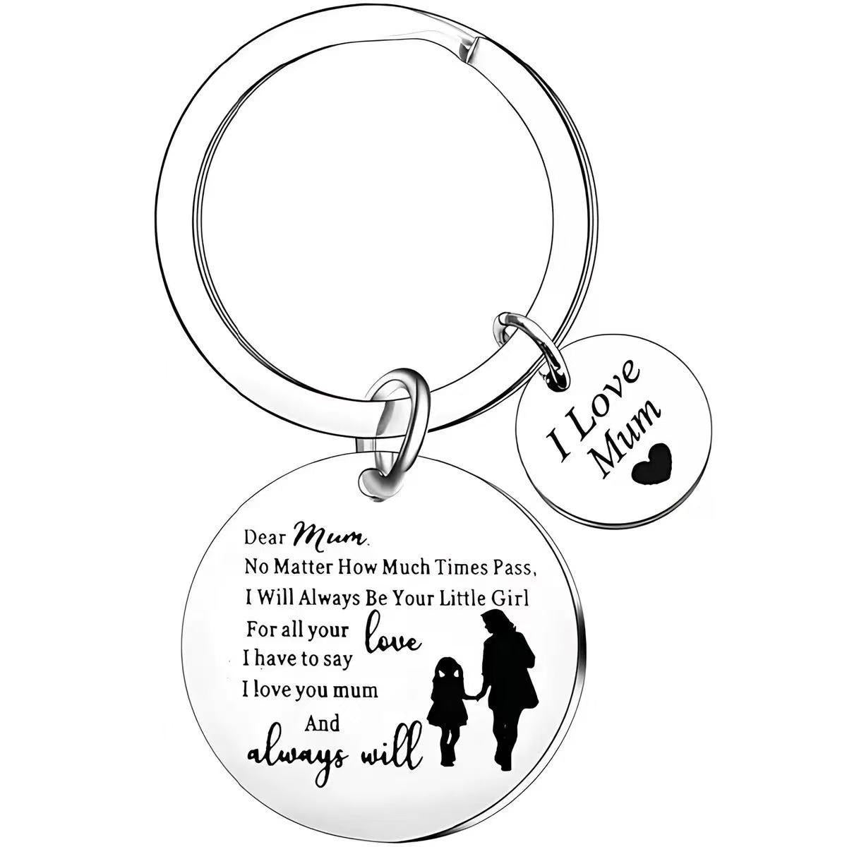 Wholesale Cartoon Theme Stainless Steel Keychain With Laser Engraving Stylish Key Ring Gift For Everyday Use