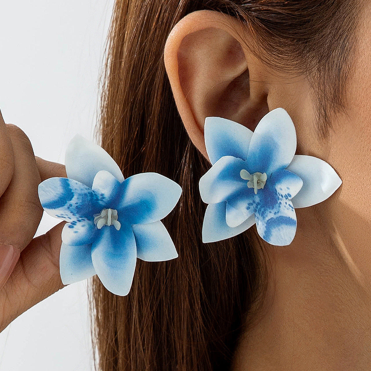 Wholesale Butterfly Orchid Flower Earrings