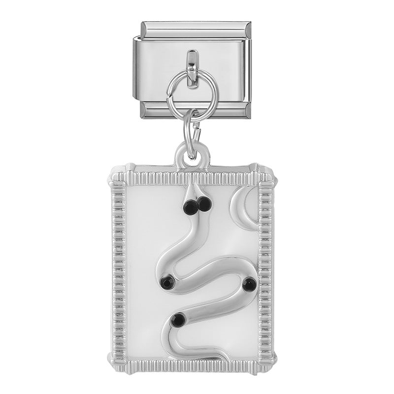 Wholesale Italian Charm Bracelet 9mm DIY Splicing Cute Creative Stainless Steel Composable Bracelet