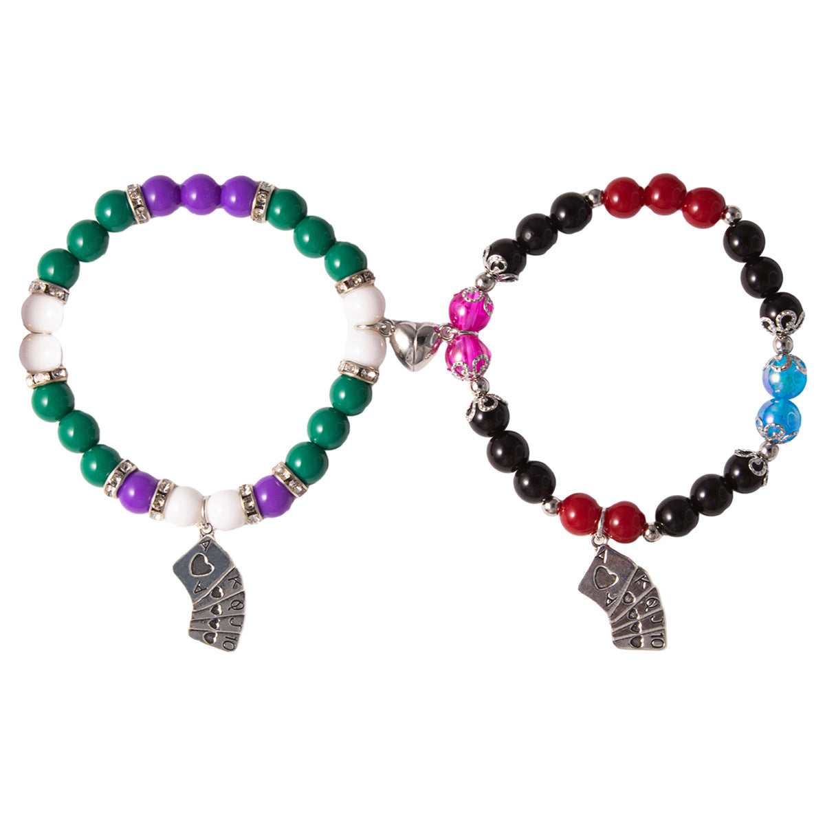 Wholesale Halloween Red and Black Beaded Bracelet ACC-BT-Nanh009