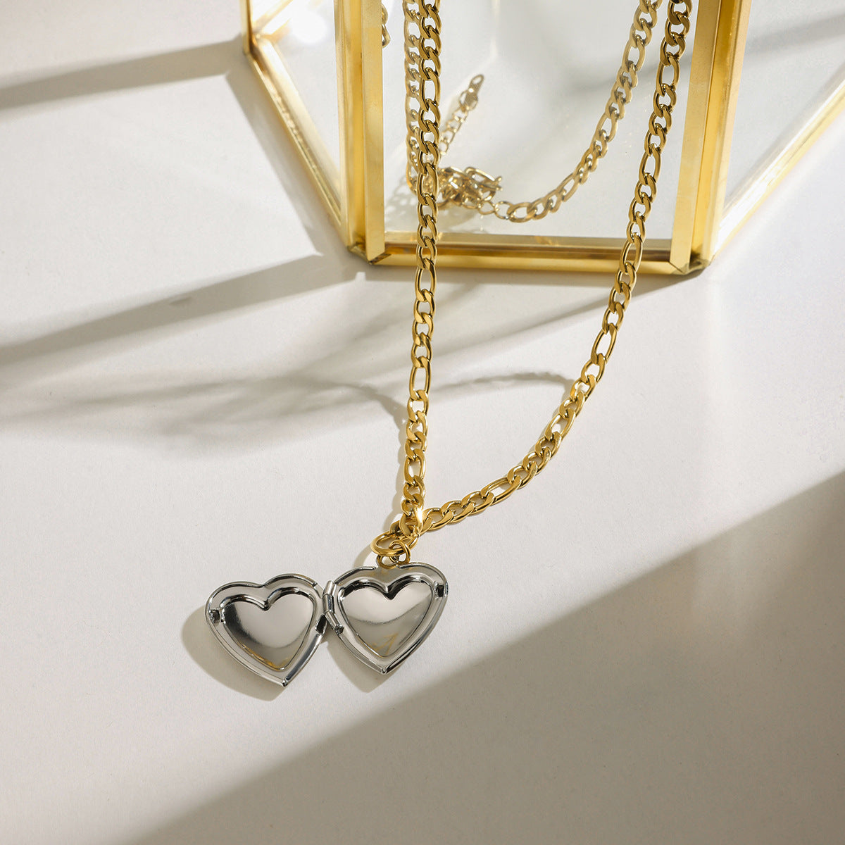 Wholesale Stainless Steel Color-free  Clavicle Chain Love Jewelry