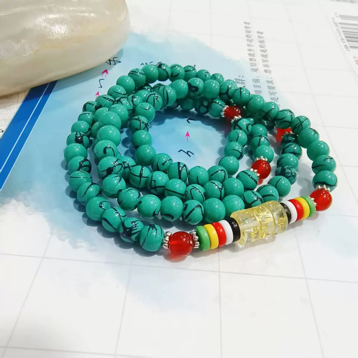 Wholesale Turquoise Beaded Bracelet Tibetan Style Jewelry Accessory for Everyday Wear
