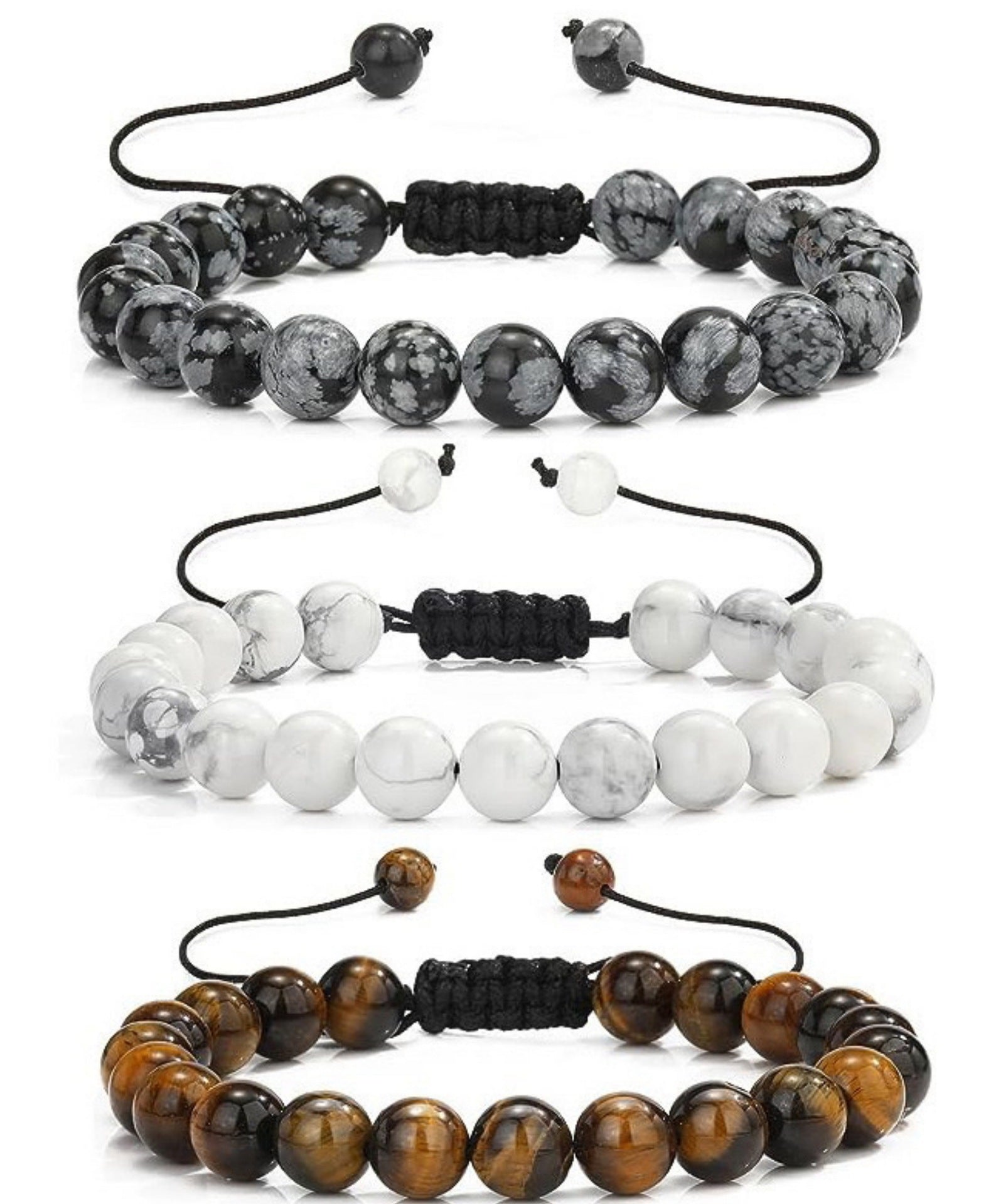 Wholesale  8mm natural stone bracelet elastic beaded   bracelet