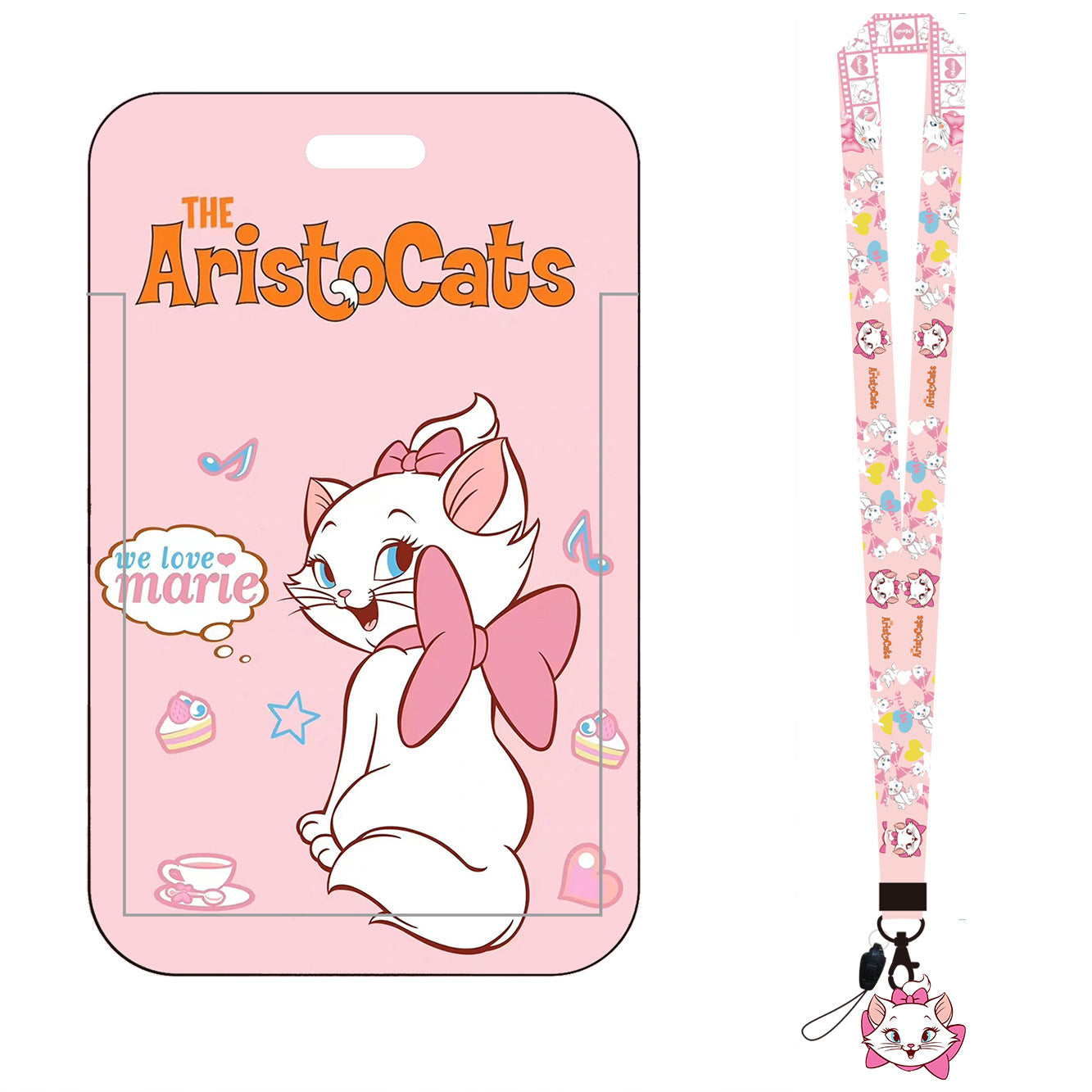 Wholesale Cartoon Children Cat Card Holder Style Long Lanyard Keychain ACCVIP-KC-AShi001