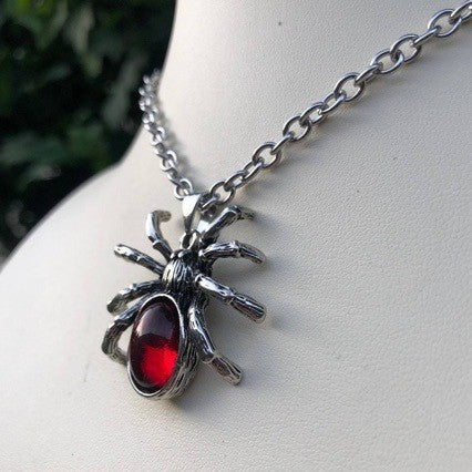 Wholesale Gothic Punk Red Crystal  Pendant Necklace Fashion Jewelry Accessory Gift