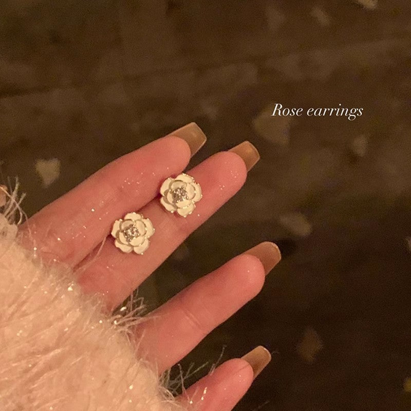 Wholesale 925 Silver Needle Design Acrylic Earrings