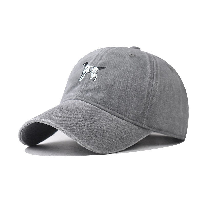 Wholesale Cartoon Animal Dalmatian Embroidery Puppy Vintage Washed Sports Baseball Cap ACC-HT-RongZhao012