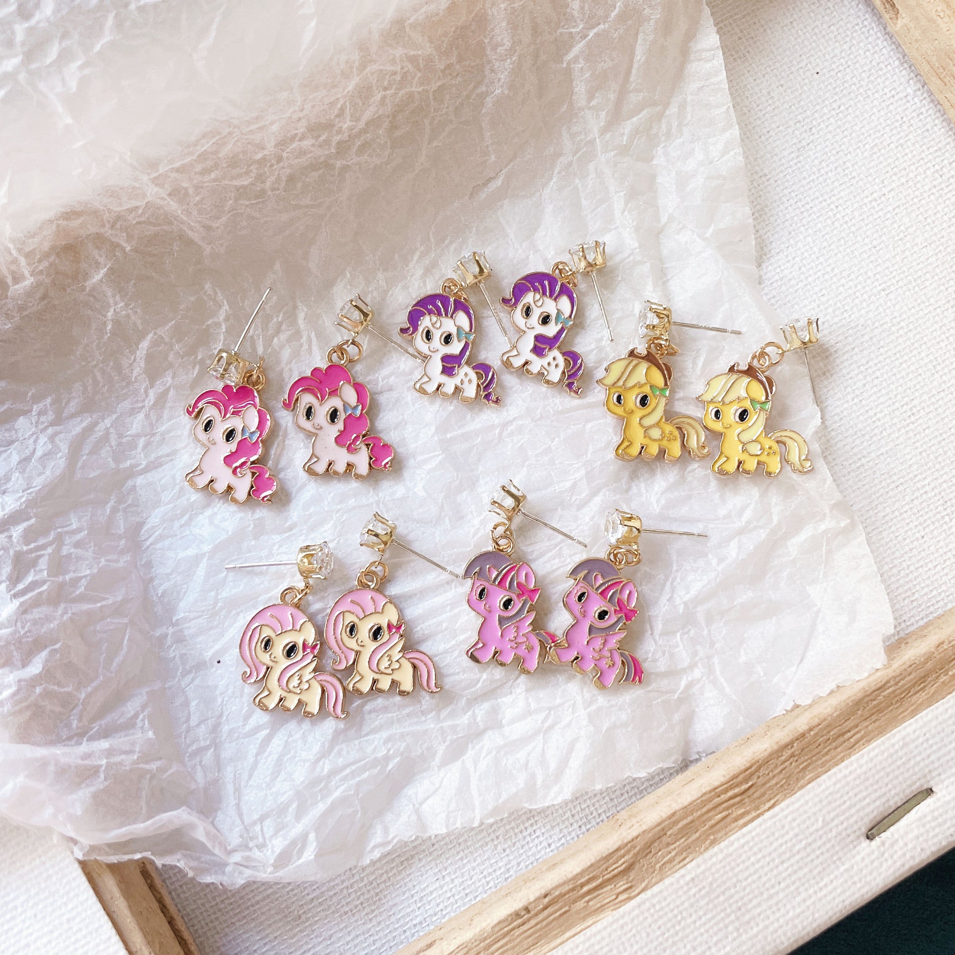 Wholesale Cartoon Cute S925 Silver Needle Earrings ACC-ES-Yijia005