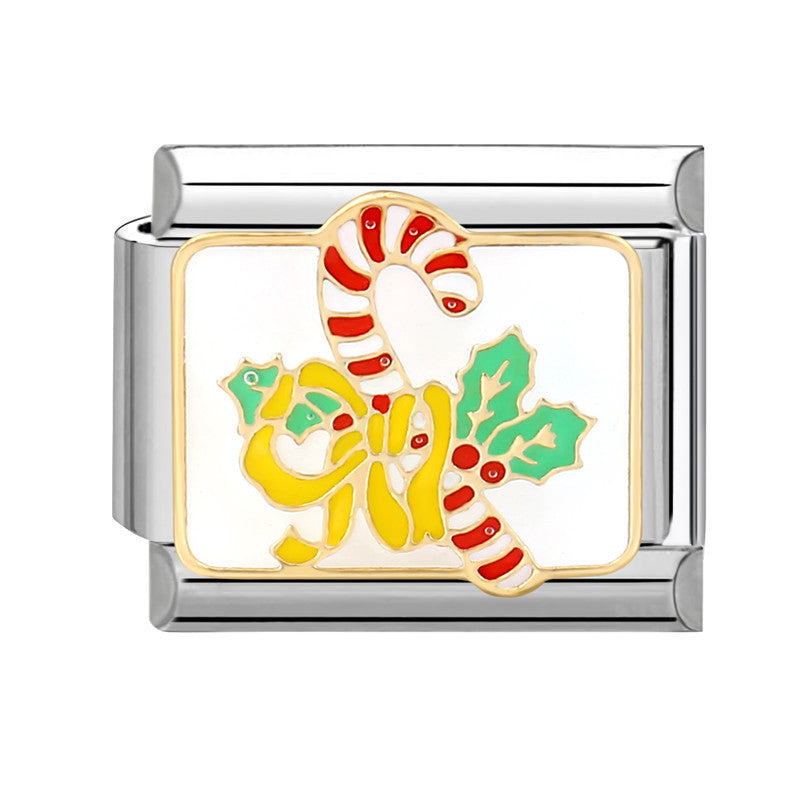 Wholesale Italian Charm Bracelet 9mm DIY Splicing Christmas Stainless Steel Composable Bracelet