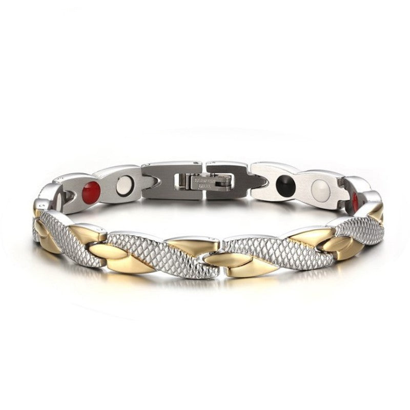 Wholesale Titanium Steel Dragon Pattern Magnet Bracelet Fashion Jewelry Accessory Boutique Resale Gift