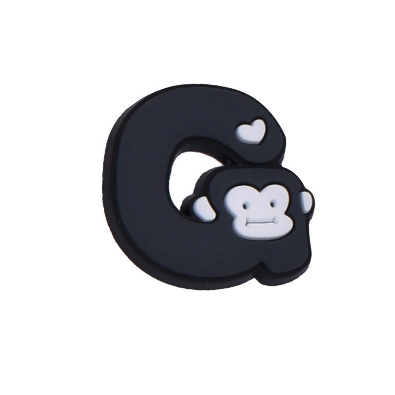 Wholesale Random 100pcs Animal Alphabet Series Shoes Accessories Shoes Charms