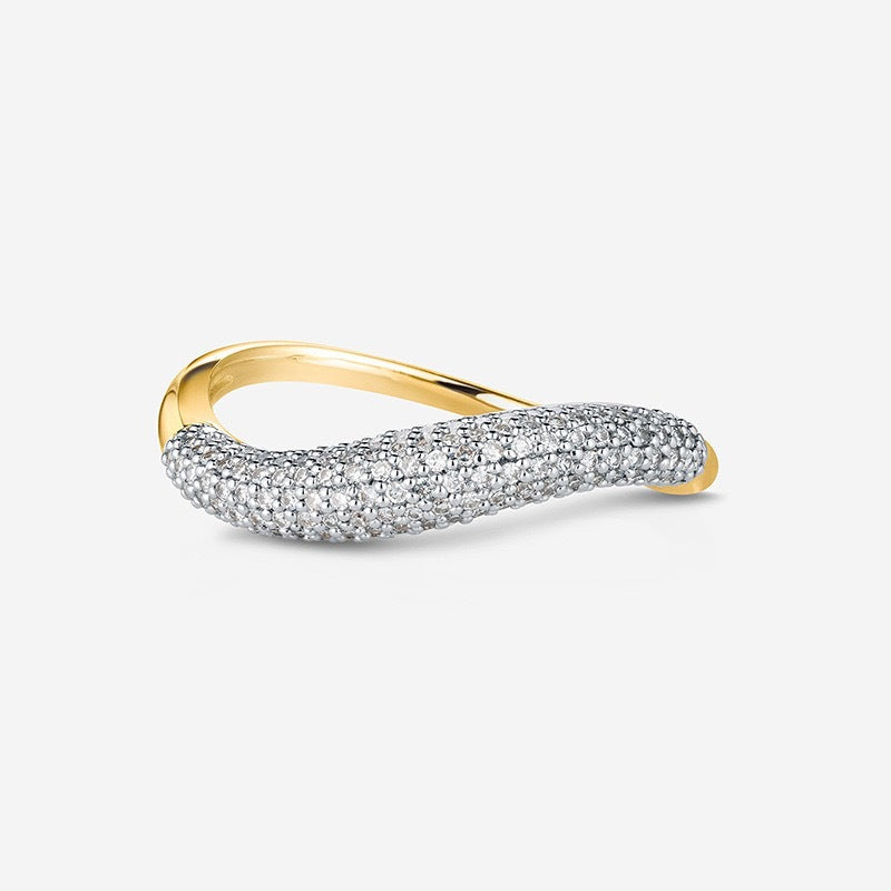 Wholesale S925 Silver Oval Zircon Ring Sparkling Women S Chic Jewelry Accessory