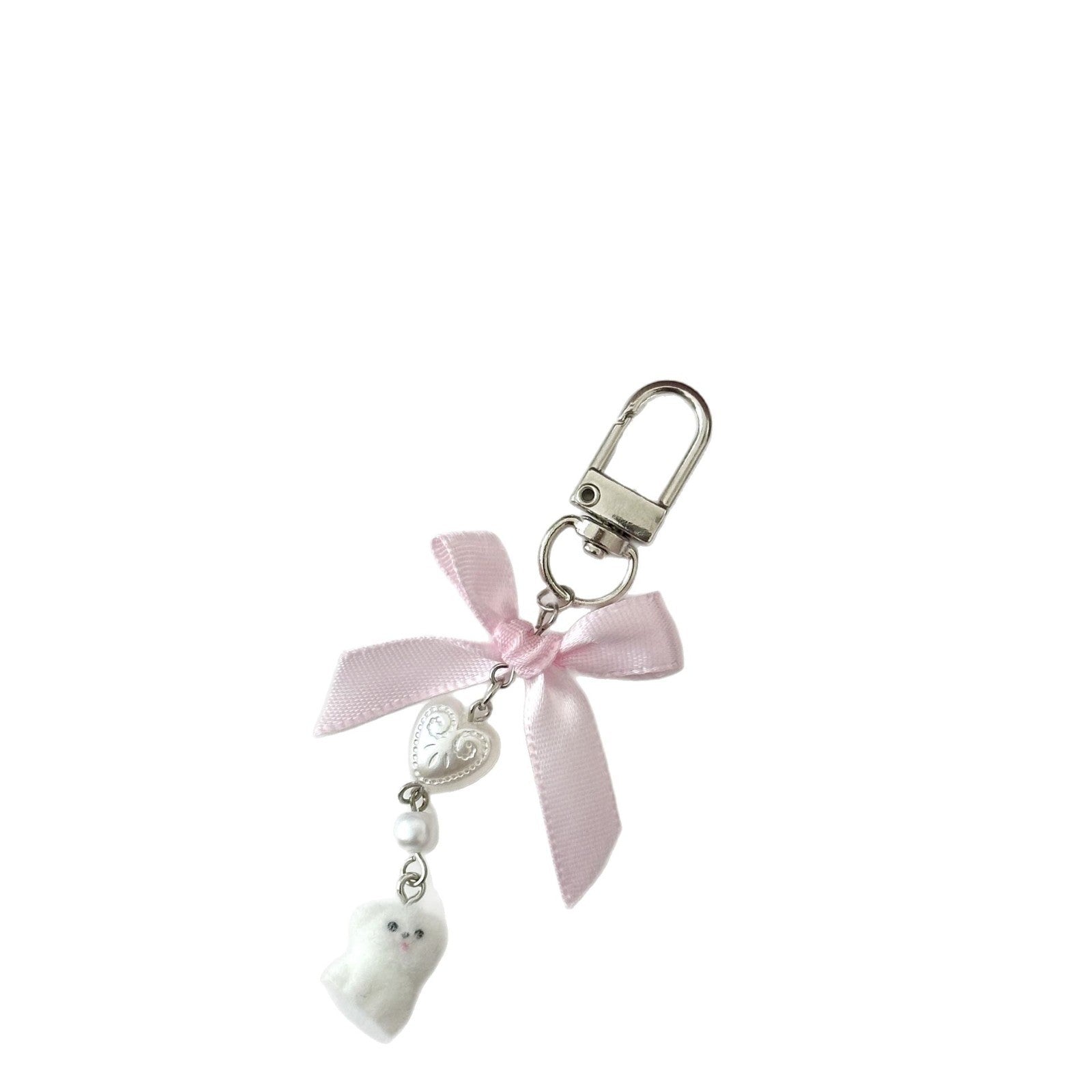 Wholesale  pink bow cute pet keychain