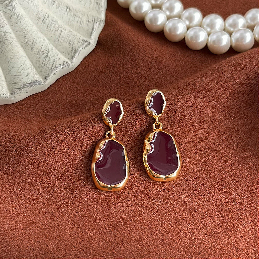 Wholesale Oil Drop Luxury Pearl Earrings