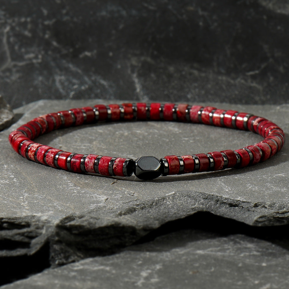 Wholesale Bohemian Style Color Natural Stone Bead String Bracelet