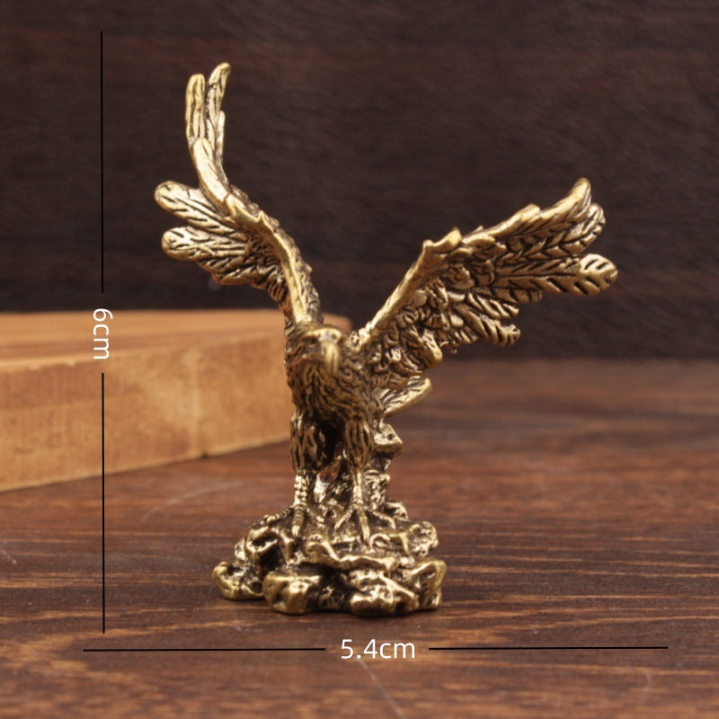 Wholesale Brass Eagle Ornament Chinese Style Car Key Accessory Decorative Craft