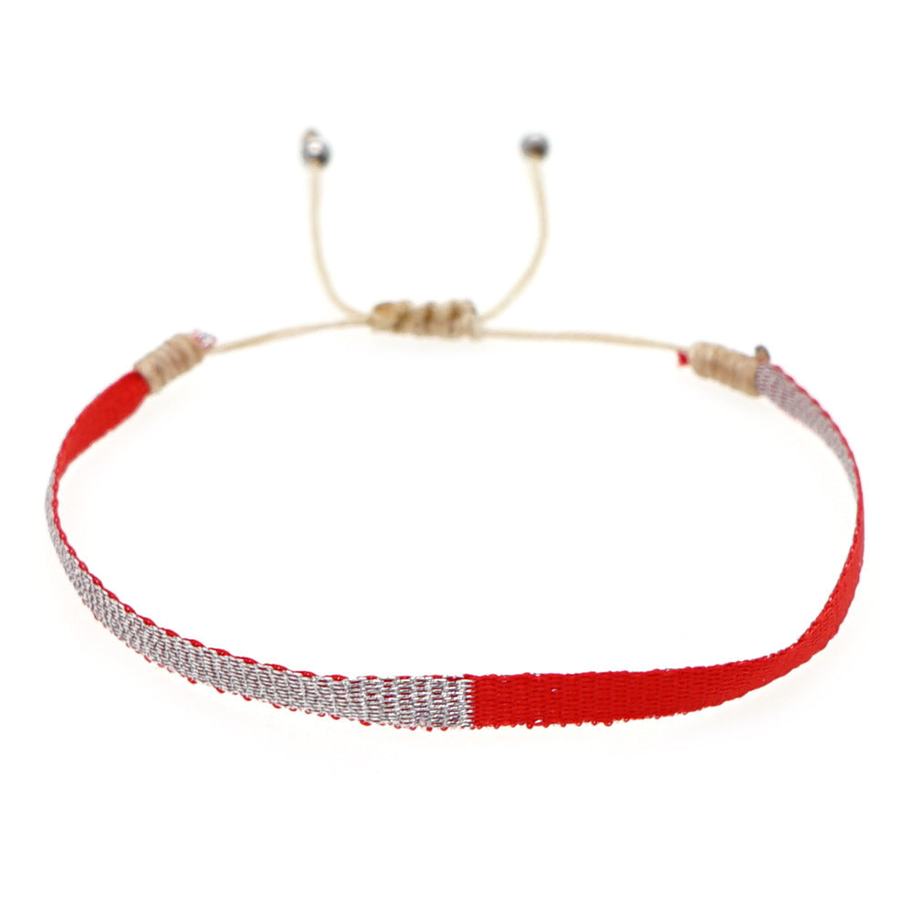 Wholesale Ethnic Style Webbing Lucky Stacking Bracelets Miyuki ACC-BT-Qiqi020