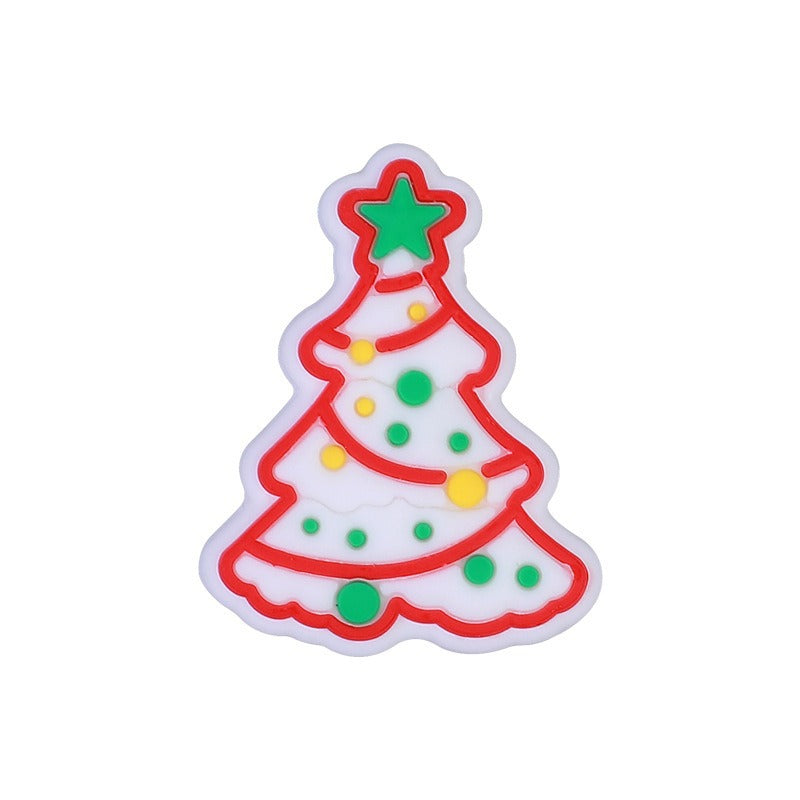 Wholesale 20pcs Christmas Santa Elk Silicone Focal Beads DIY Beaded Pen Accessories ACC-BDS-RongFa020