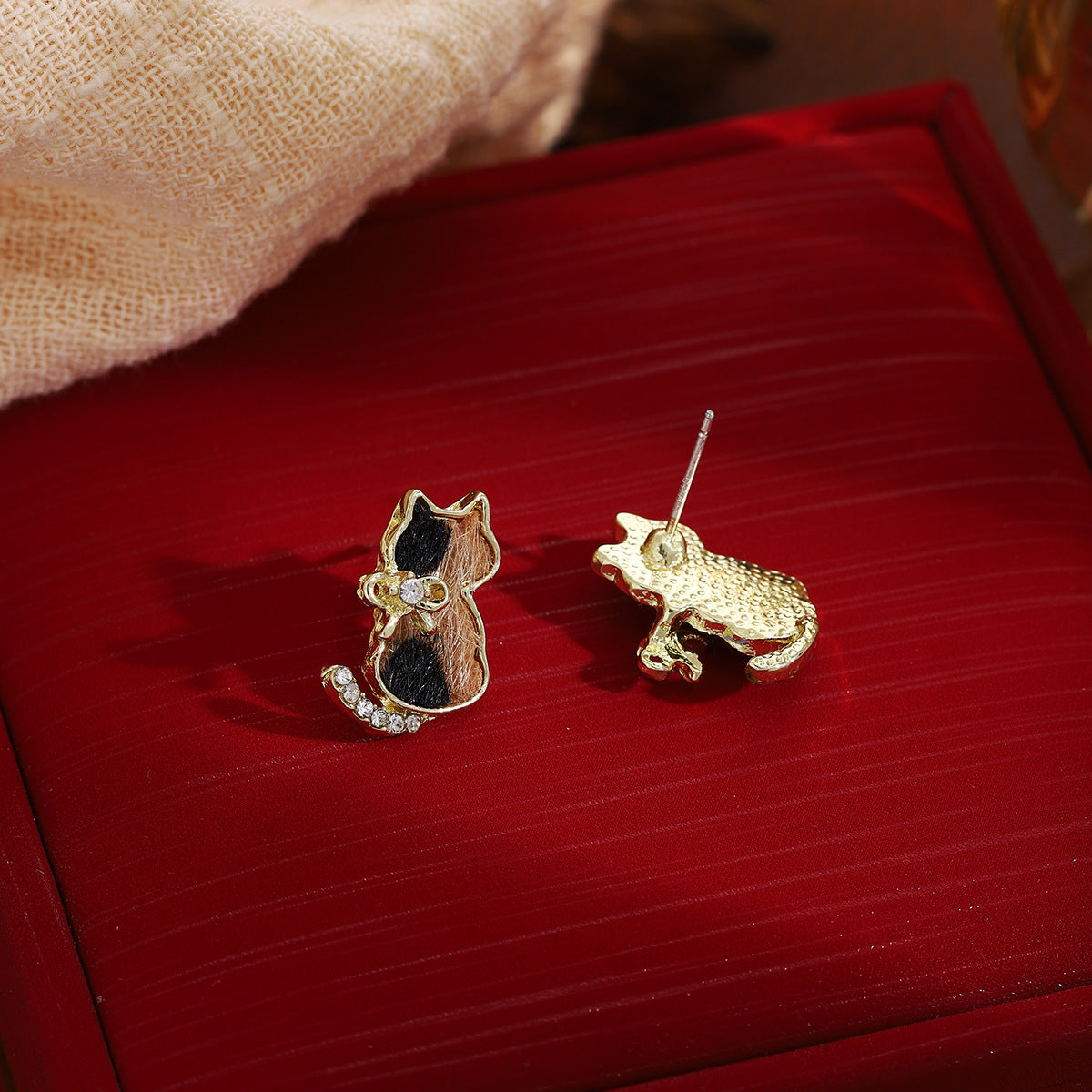 Wholesale Cute Leopard Cat Earrings Fashion Accessory Gift Boutique Resale