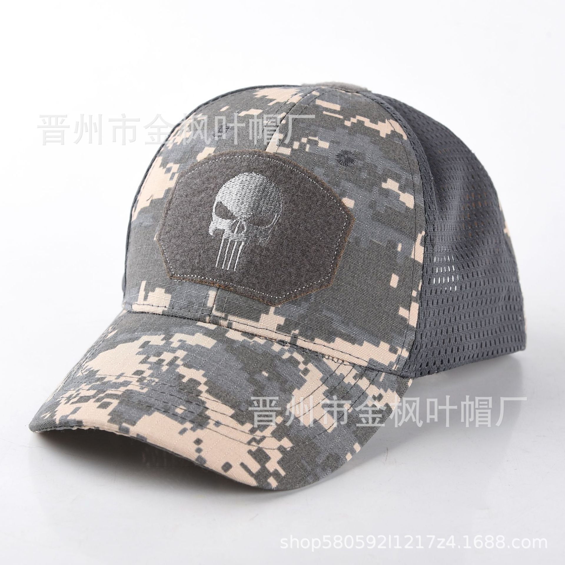 Wholesale Camouflage embroidered sun visor mesh hat