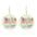 Wholesale Source Teachers Thank Zhou School for Theme Textual Wood Earrings