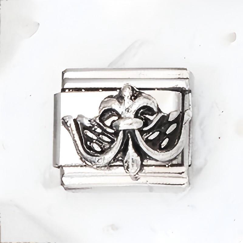 Wholesale 10pcs Italian Charm Bracelet 9mm DIY Splicing Butterfly Heart Stainless Steel Composable Bracelet