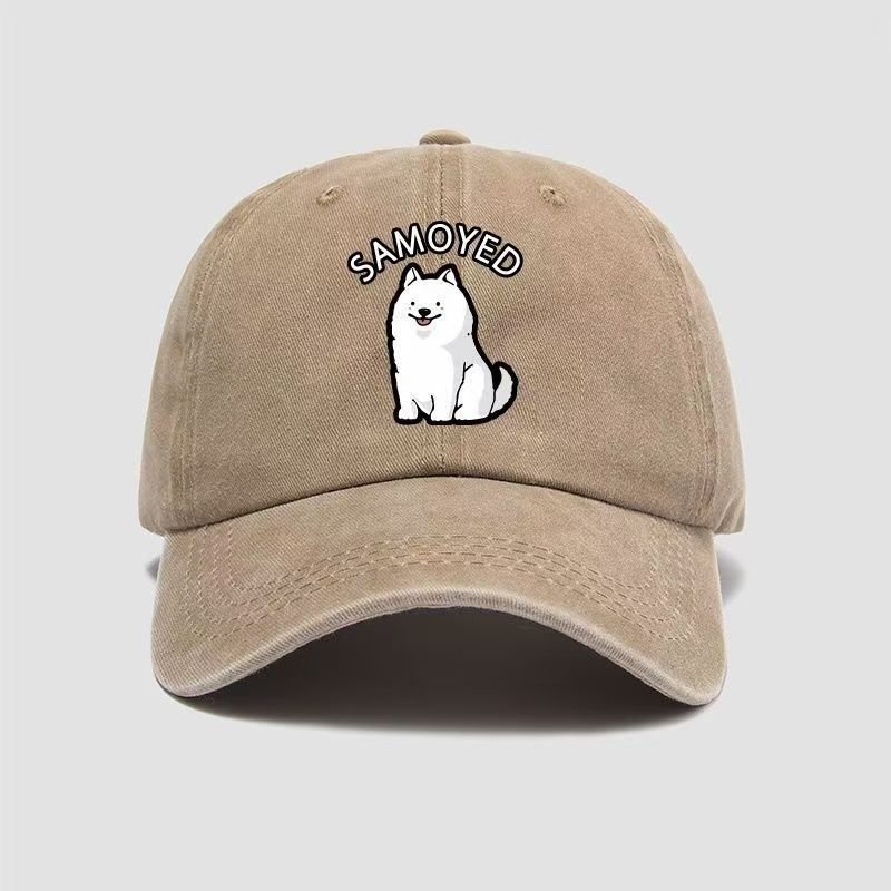 Wholesale puppy Samoyed cartoon baseball cap