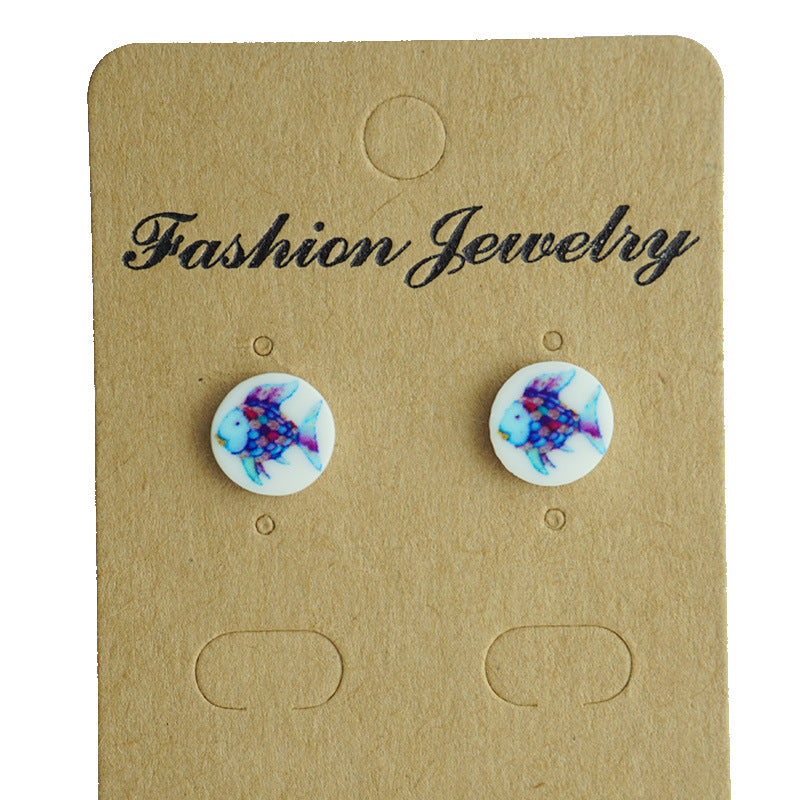 Wholesale 2 Pairs/Pack Teacher Acrylic Earrings for Back To School Season ACC-ES-HY095