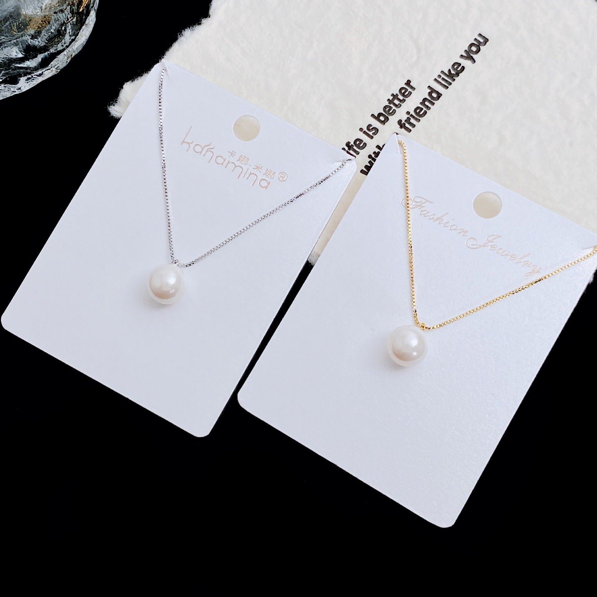 Wholesale Round Pearl Pendant Necklace