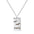Wholesale square letter titanium steel necklace
