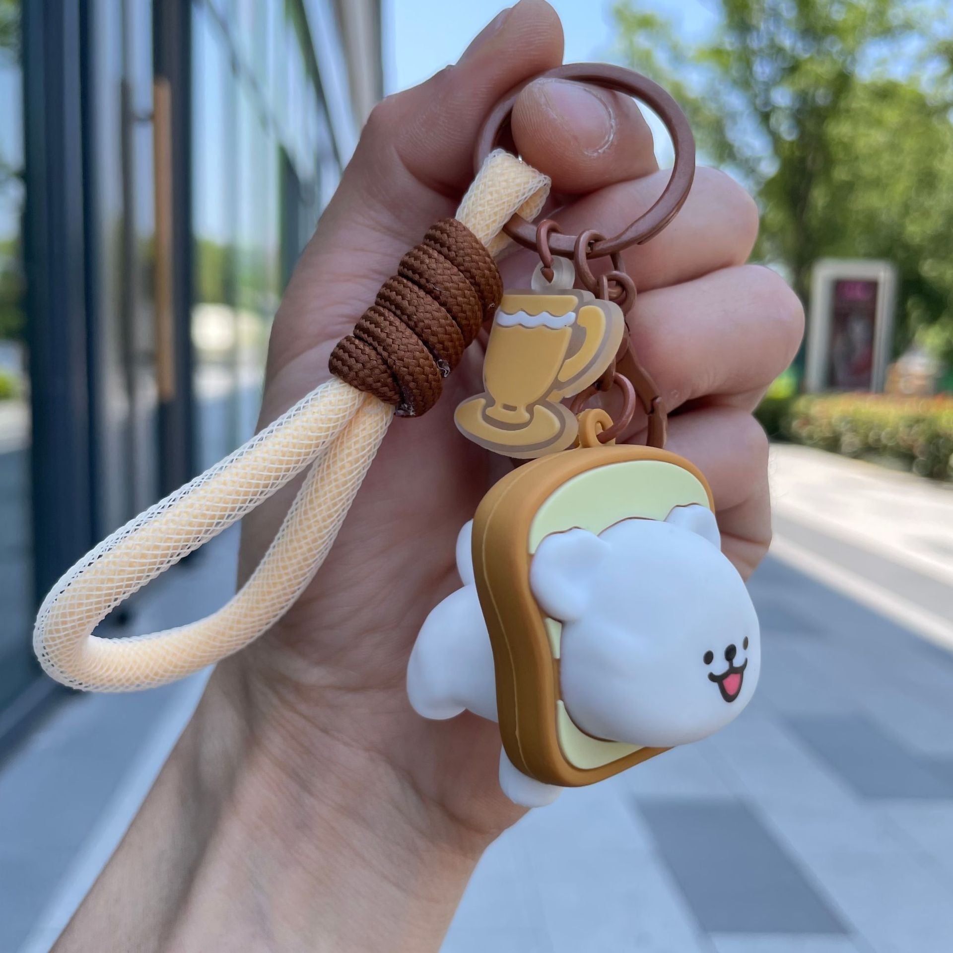 Wholesale Cartoon Cute Puppy Silicone Keychains ACC-KC-Yaop001