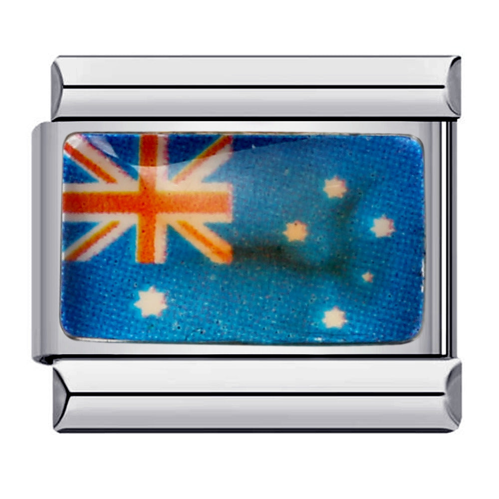 Wholesale Italian Charm Bracelet 9mm DIY Splicing Removable Gold Plated Oil Drop Cartoon Stainless Steel Composable Bracelet